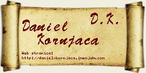 Daniel Kornjača vizit kartica